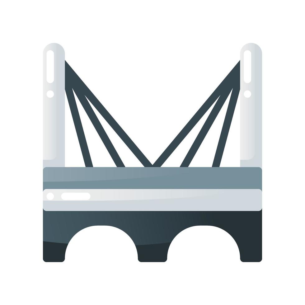 bro platt gradient stilikon. vektor illustration för grafisk design, webbplats, app