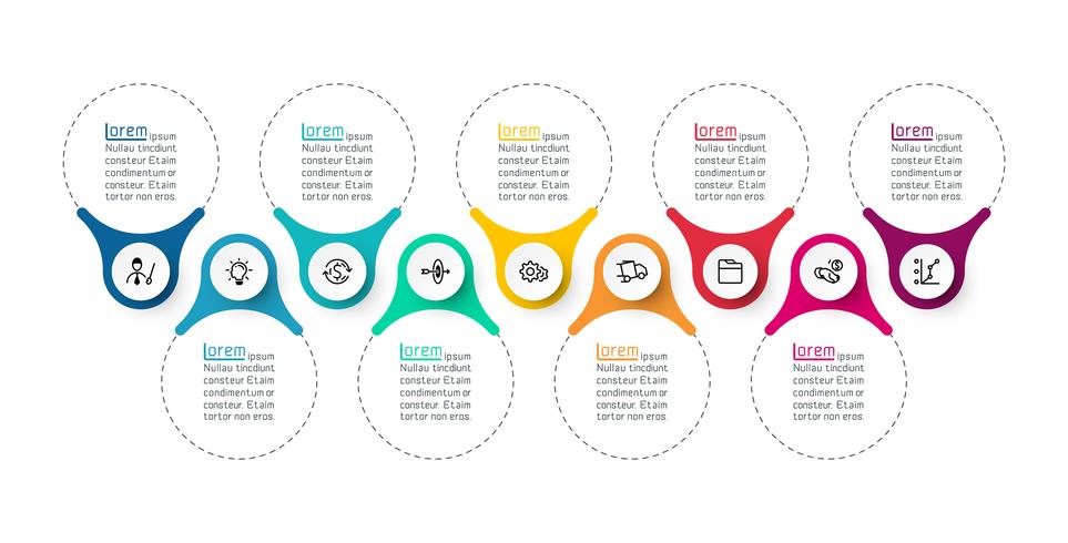 Ring infografikfält vektor