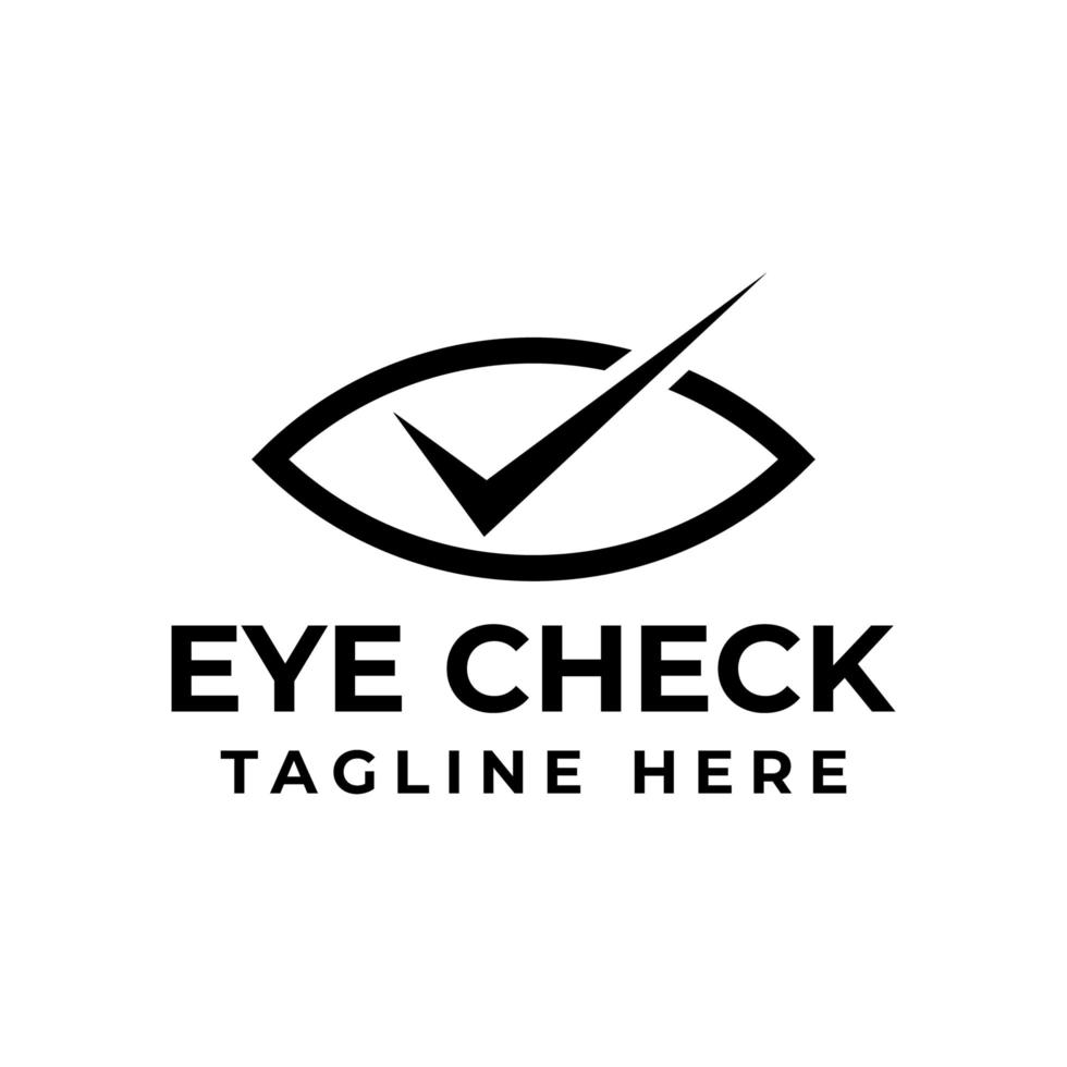 Augencheck-Logo-Design vektor