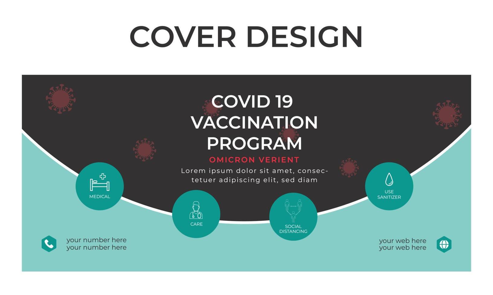 Coronavirus Oimcorwn Sicherheits-Social-Media-Beitragsvorlage im kreativen Design vektor