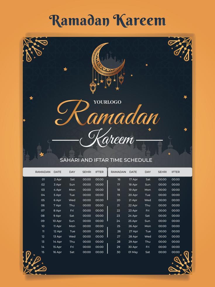 ramadan kareem inlägg på sociala medier och kreativ erbjudandeförsäljning vektor