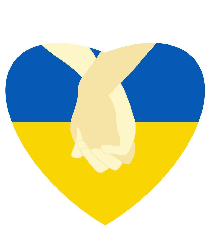 ukrainska republiken vektor ikon symbol. fred och krig koncept illustration. officiell nationalitet ukrainskt folk eller flaggetikett. gul och blå färg för Ukrainas flagga.