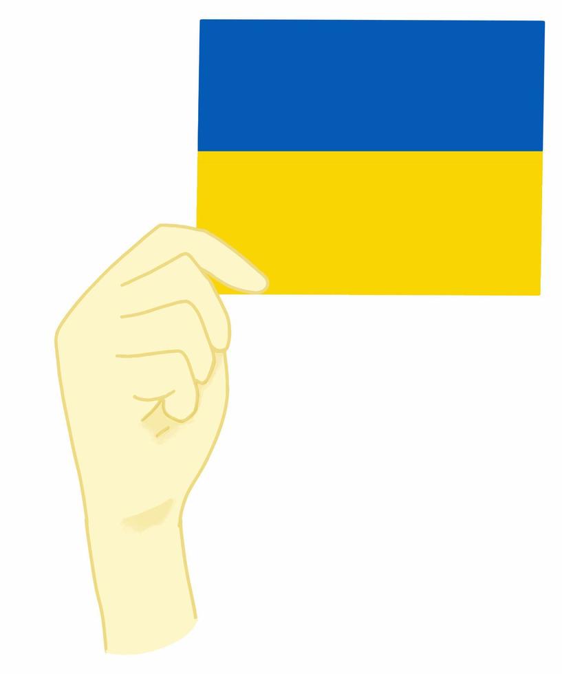 ukraine republik vektor symbol symbol. friedens- und kriegskonzeptillustration. offizielle nationalität ukrainisches volk oder flaggenetikett. Gelbe und blaue Farbe für die Flagge der Ukraine.