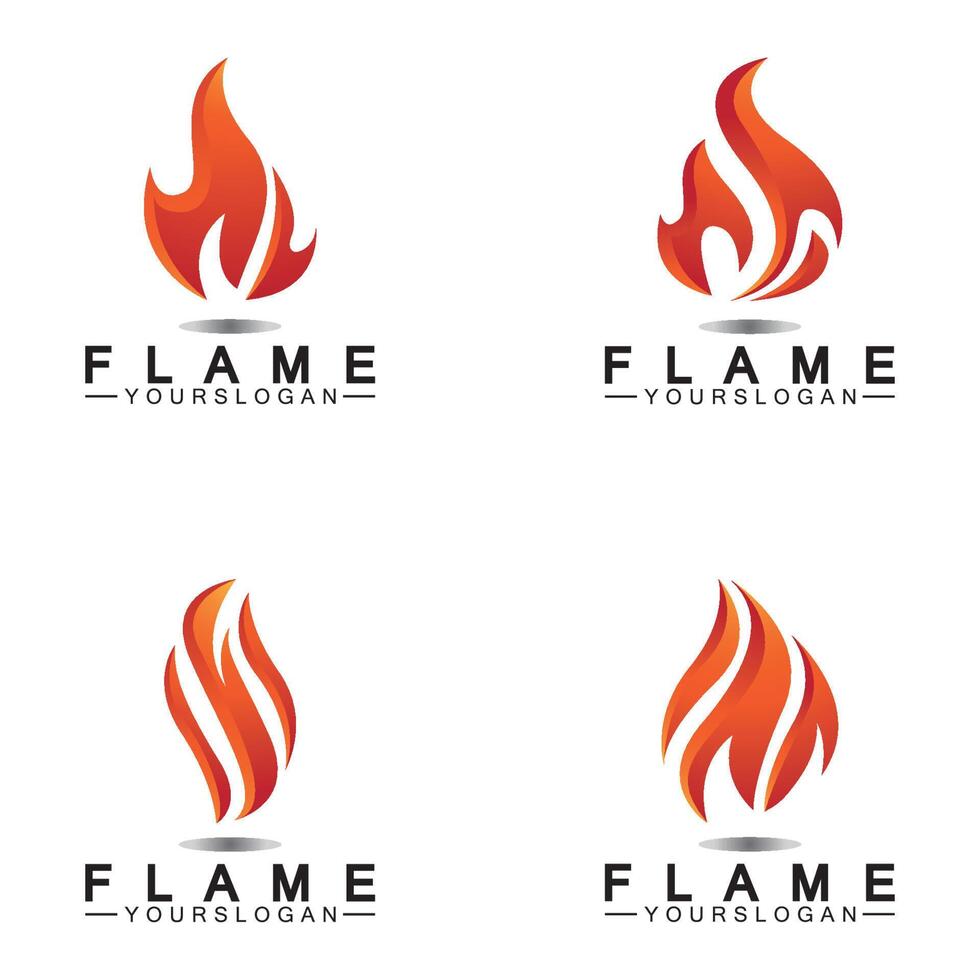 Feuerflamme Logo Design Vektor Vorlage