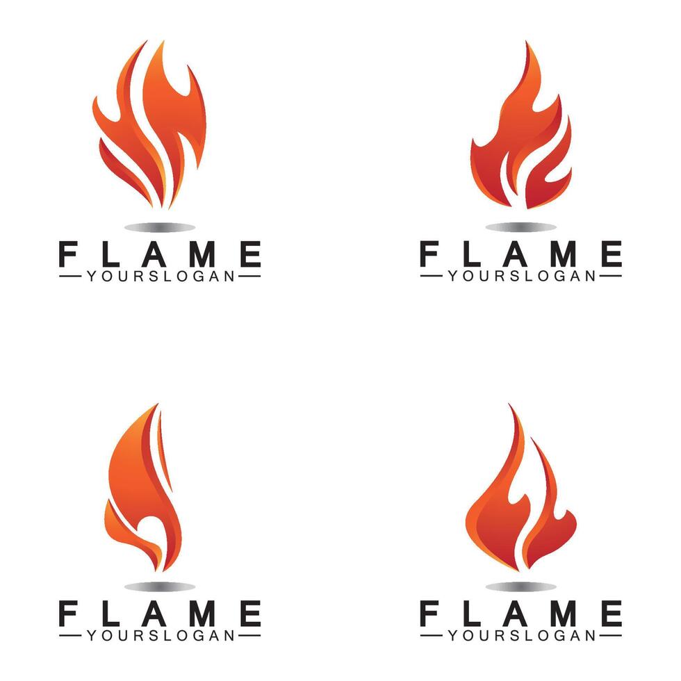 brand flamma logo design vektor mall