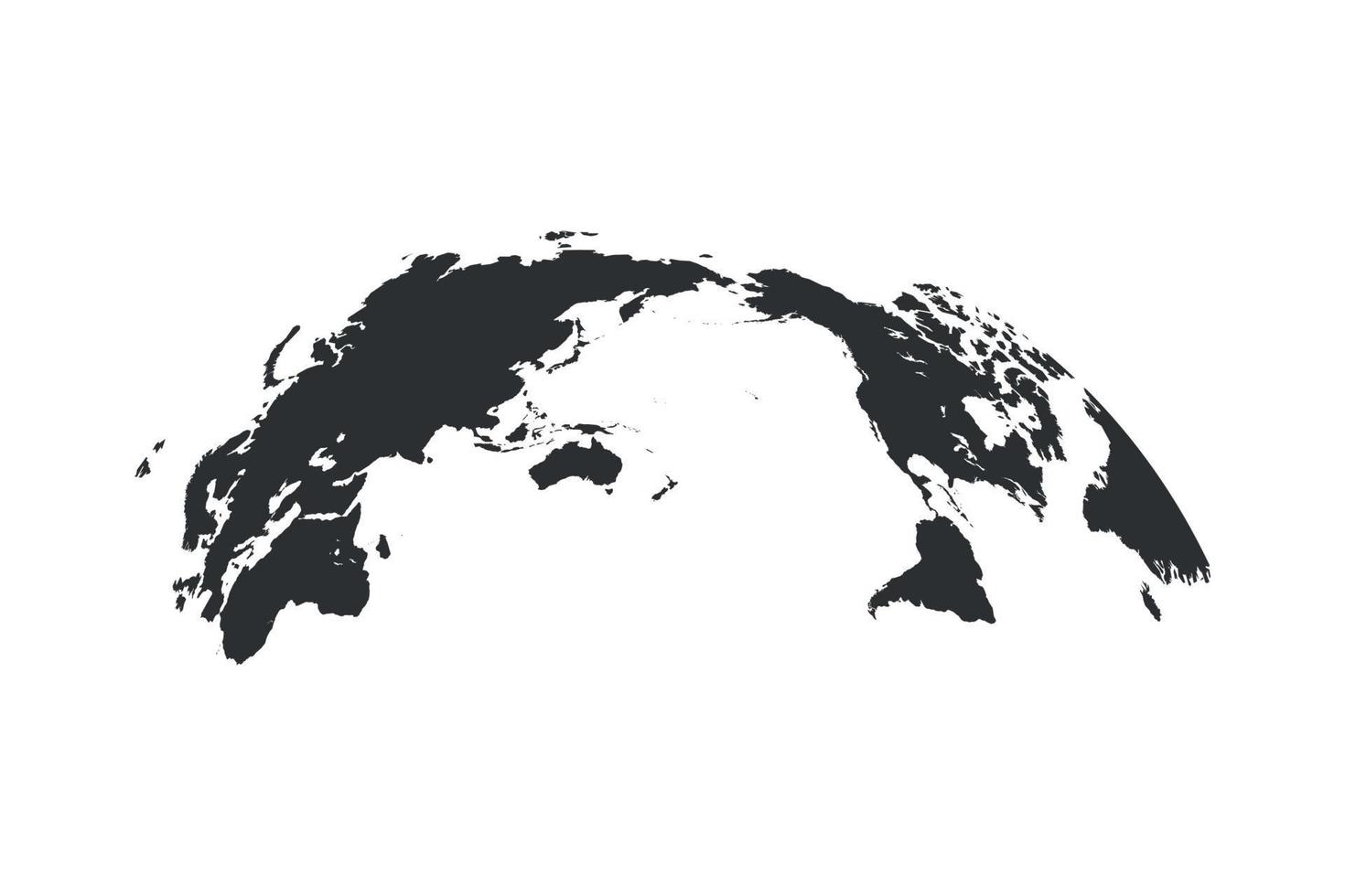 världskarta världen isolerade vektor