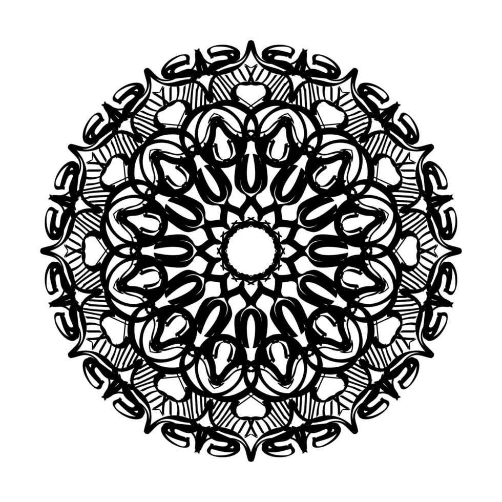 handgezeichnetes Mandala. dekoration in ethnischer orientalischer gekritzelverzierung. vektor