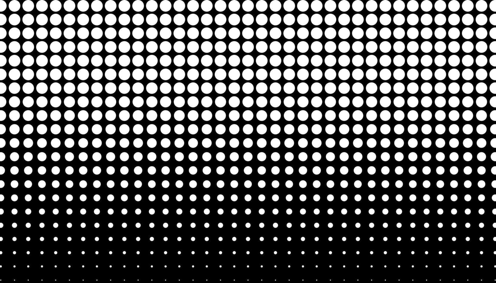 Retro-Halbtonverlauf aus Punkten. einfarbiger weißer und schwarzer Halbtonhintergrund mit Kreisen. Vektor-Illustration. vektor