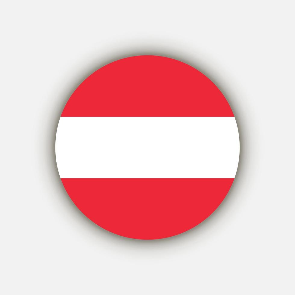 Land Österreich. Österreich-Flagge. Vektor-Illustration. vektor