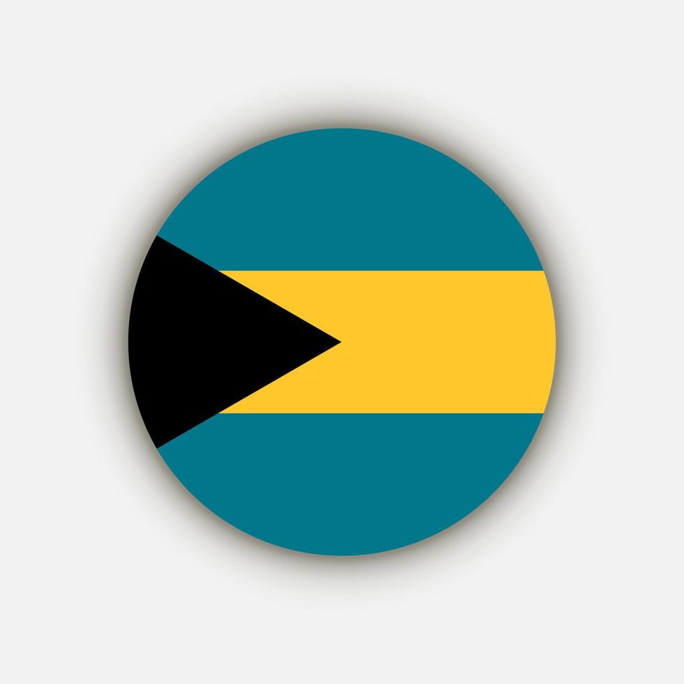 Land Bahamas. Bahamas-Flagge. Vektor-Illustration. vektor