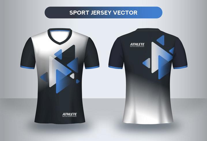 Modern fotbollsjersey designmall. vektor