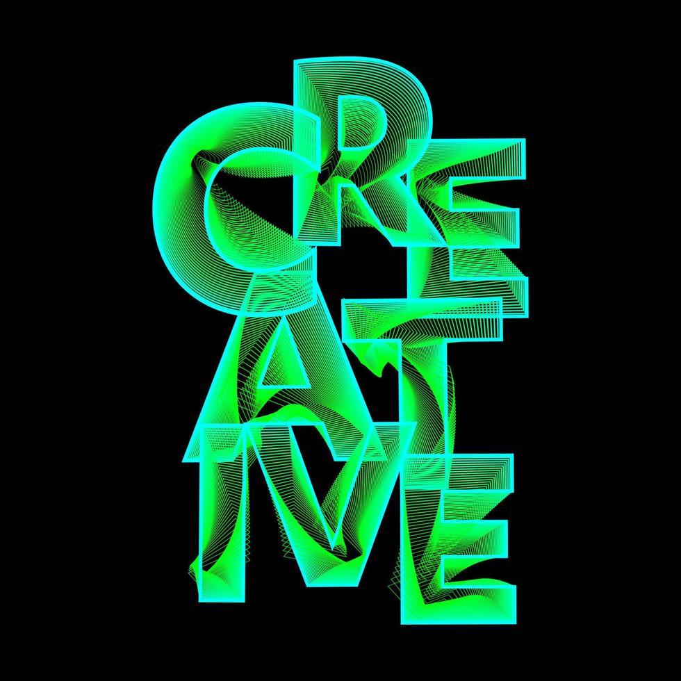 kreativ typografi konst för t-shirt design, affischer etc. vektor illustration