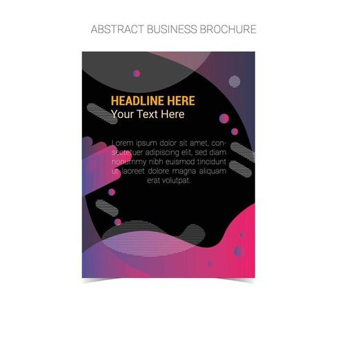 Drucken Sie abstrakte farbenfrohe Business-Broschüre Layout vektor