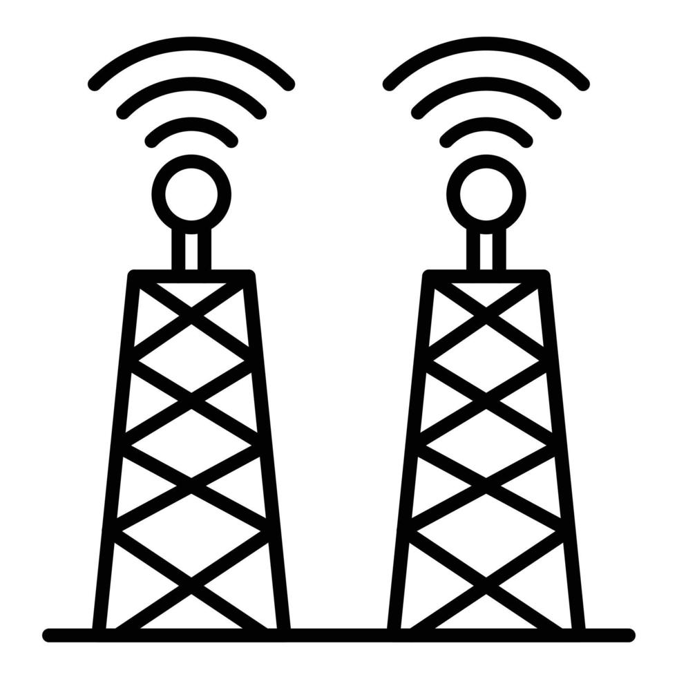 Symbol für die Turmlinie vektor