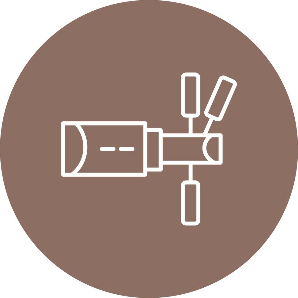 Hubble-Teleskop-Liniensymbol vektor