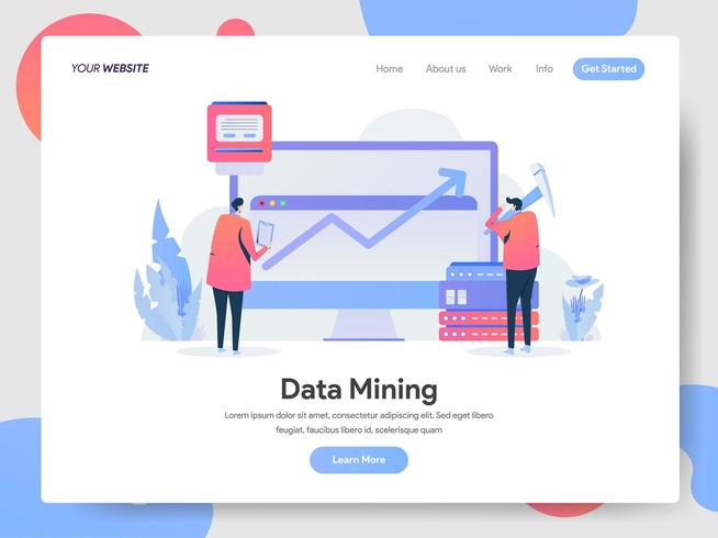 Data Mining Illustration Konzept vektor