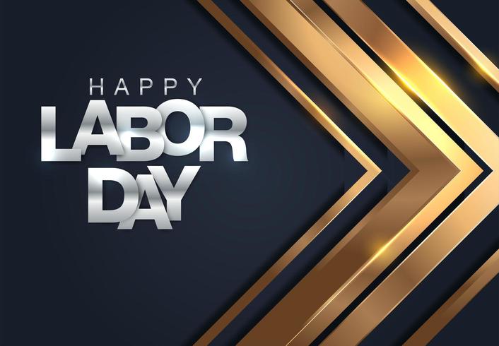 Happy Labor Day-Banner vektor