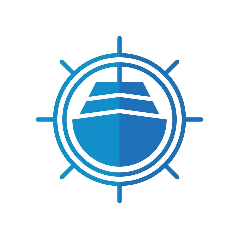 Kreuzfahrtschiff-Logo vektor