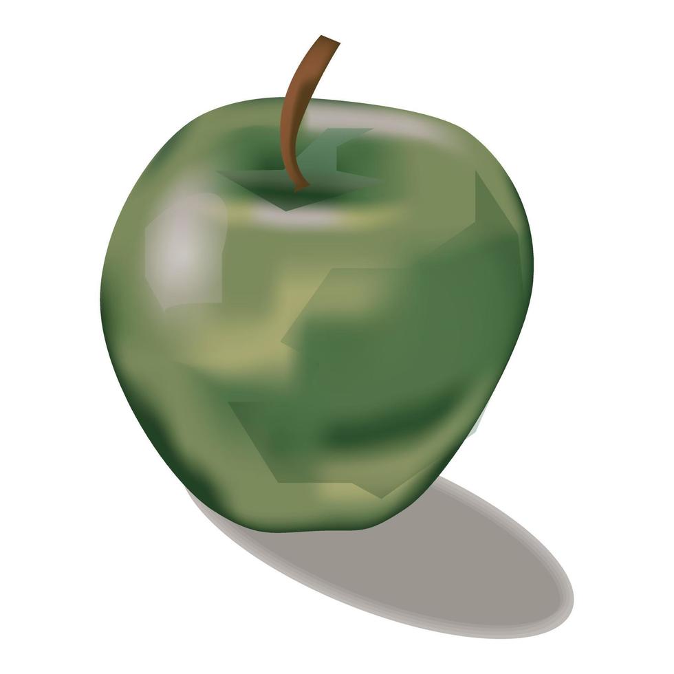 grönt äpple illustration vektor