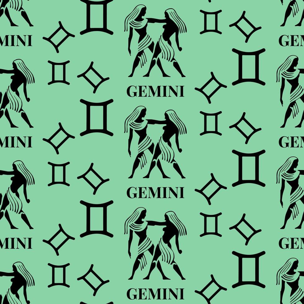 Gemini Musterdesign perfekt für Hintergrund oder Tapete vektor