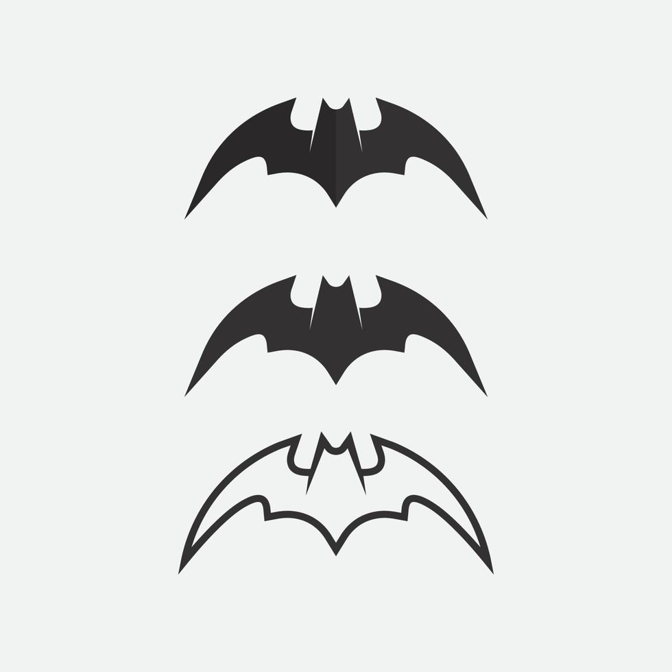 bat logotyp djur och vektor, vingar, svart, halloween, vampyr, gotisk, illustration, design bat ikon vektor