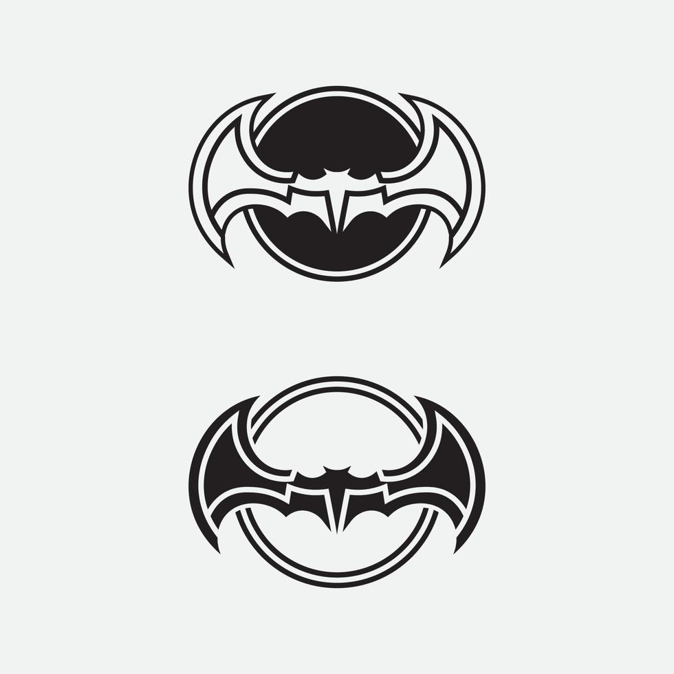 bat logotyp djur och vektor, vingar, svart, halloween, vampyr, gotisk, illustration, design bat ikon vektor