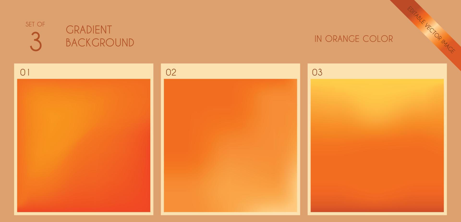 gradient färg bakgrund orange frukt ljus vektor