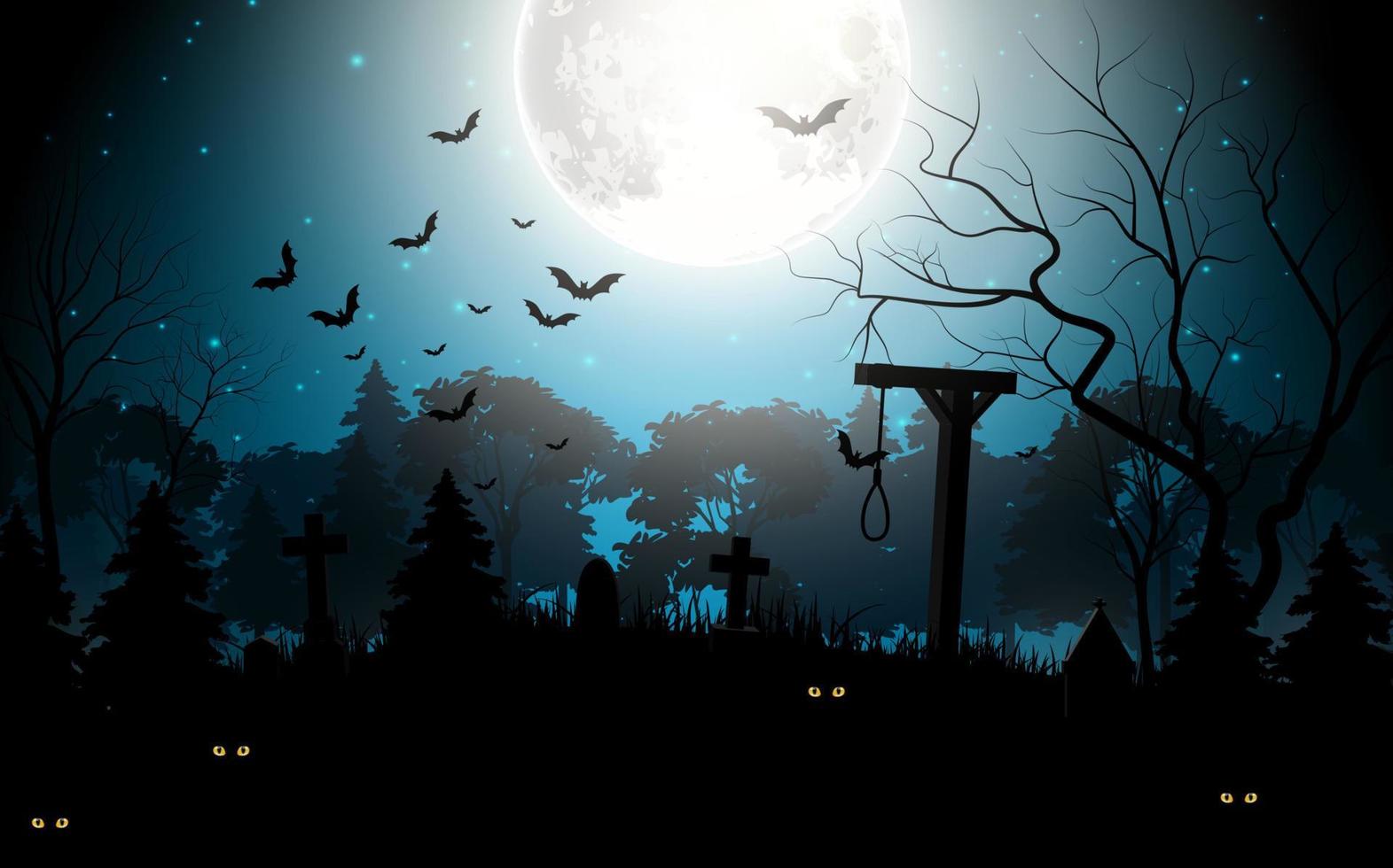 Gruseliger Hintergrund der Halloween-Party. Vektorillustration vektor
