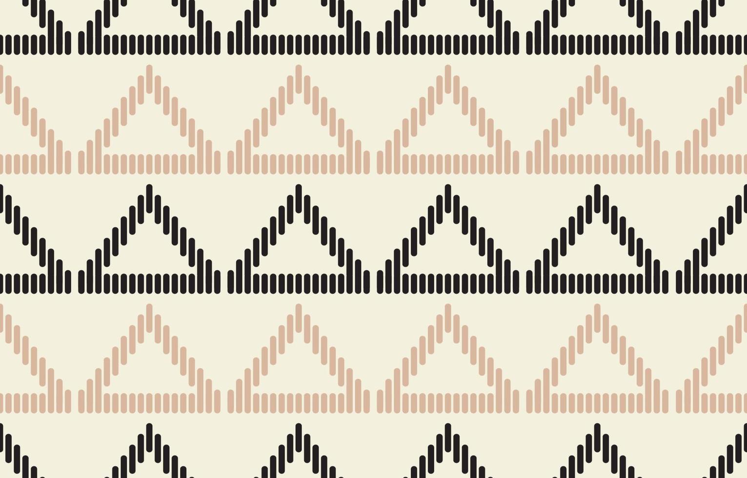 etnisk aztekisk abstrakt ikatkonst. sömlöst motiv triangel chevronmönster i tribal, navajofolkbroderi och mexikansk stil. geometrisk konst prydnad print.design för matta, tapeter, textil. vektor