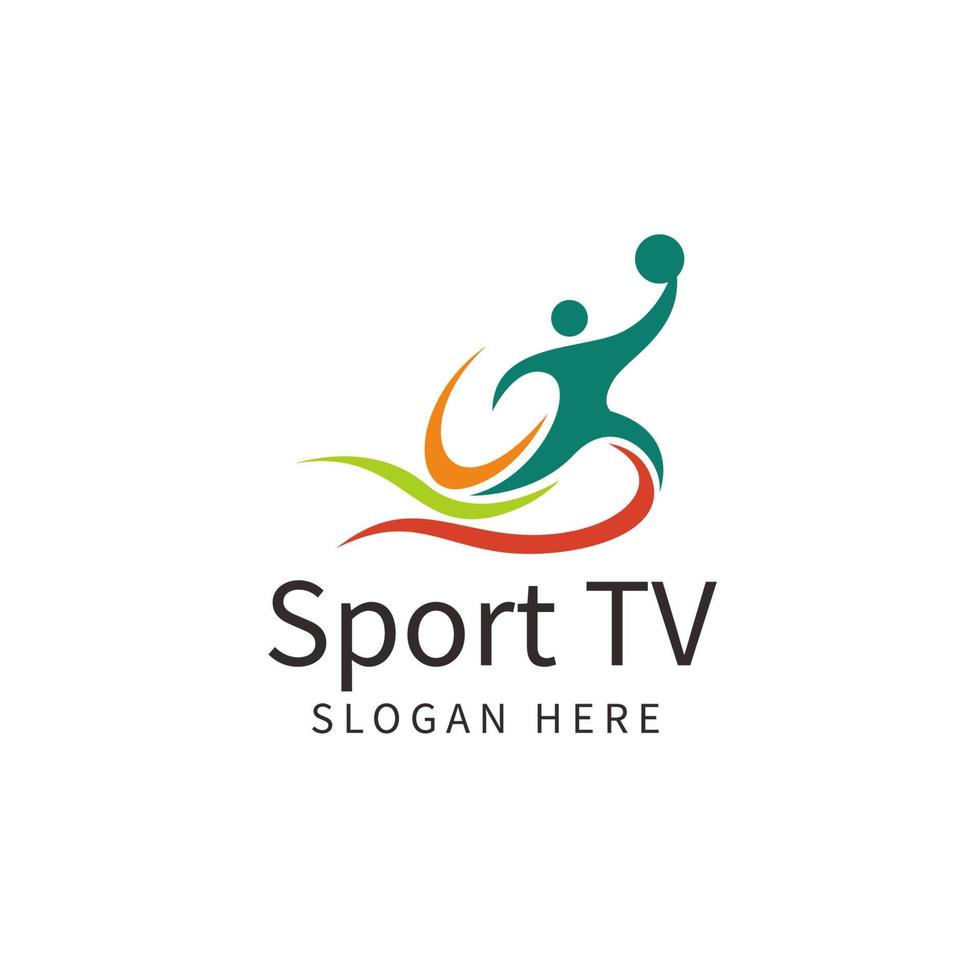 Sport-TV-Logo-Design für Yt-Kanal vektor