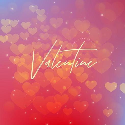 Valentine Hintergrund mit Farbverlauf vektor