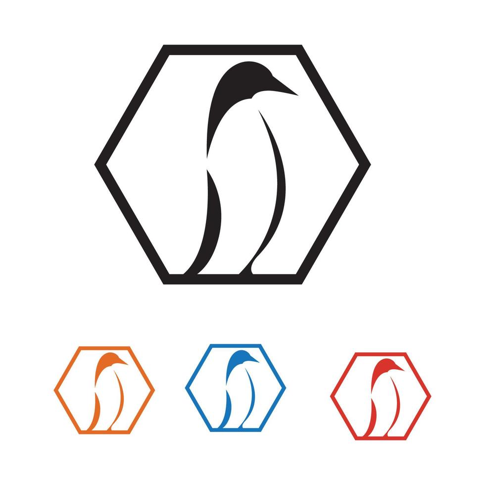 Pinguin-Logo-Illustration vektor