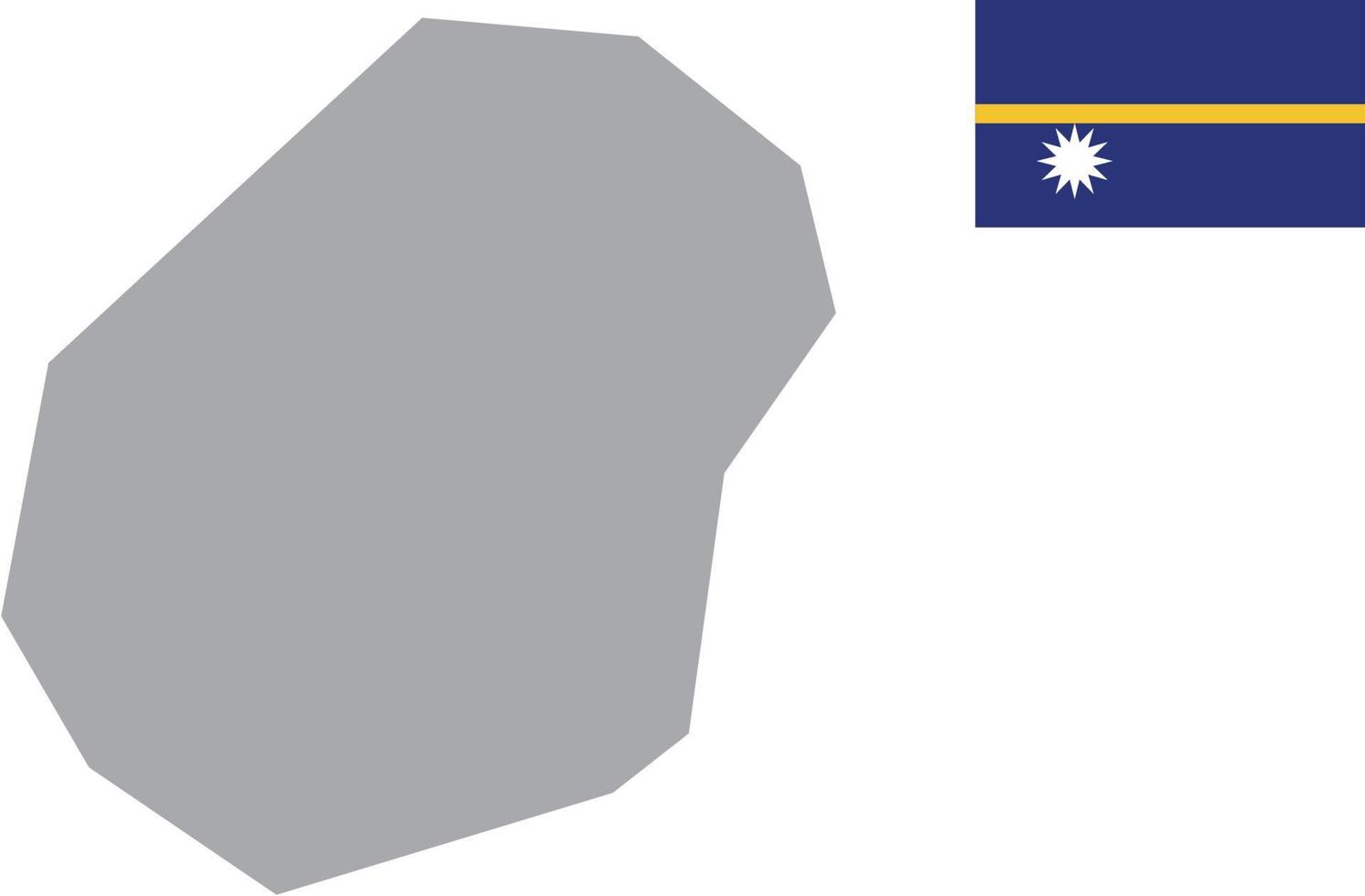 nauru karta. naurus flagga. platt ikon symbol vektor illustration