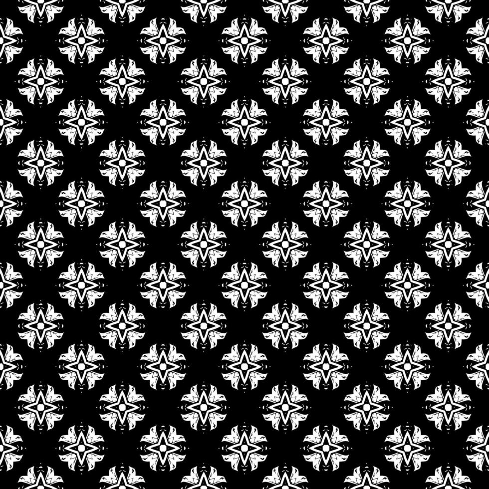 svart och vit sömlös mönster konsistens. gråskala dekorativ grafisk design. mosaikprydnader. mönster mall. vektor illustration. eps10.