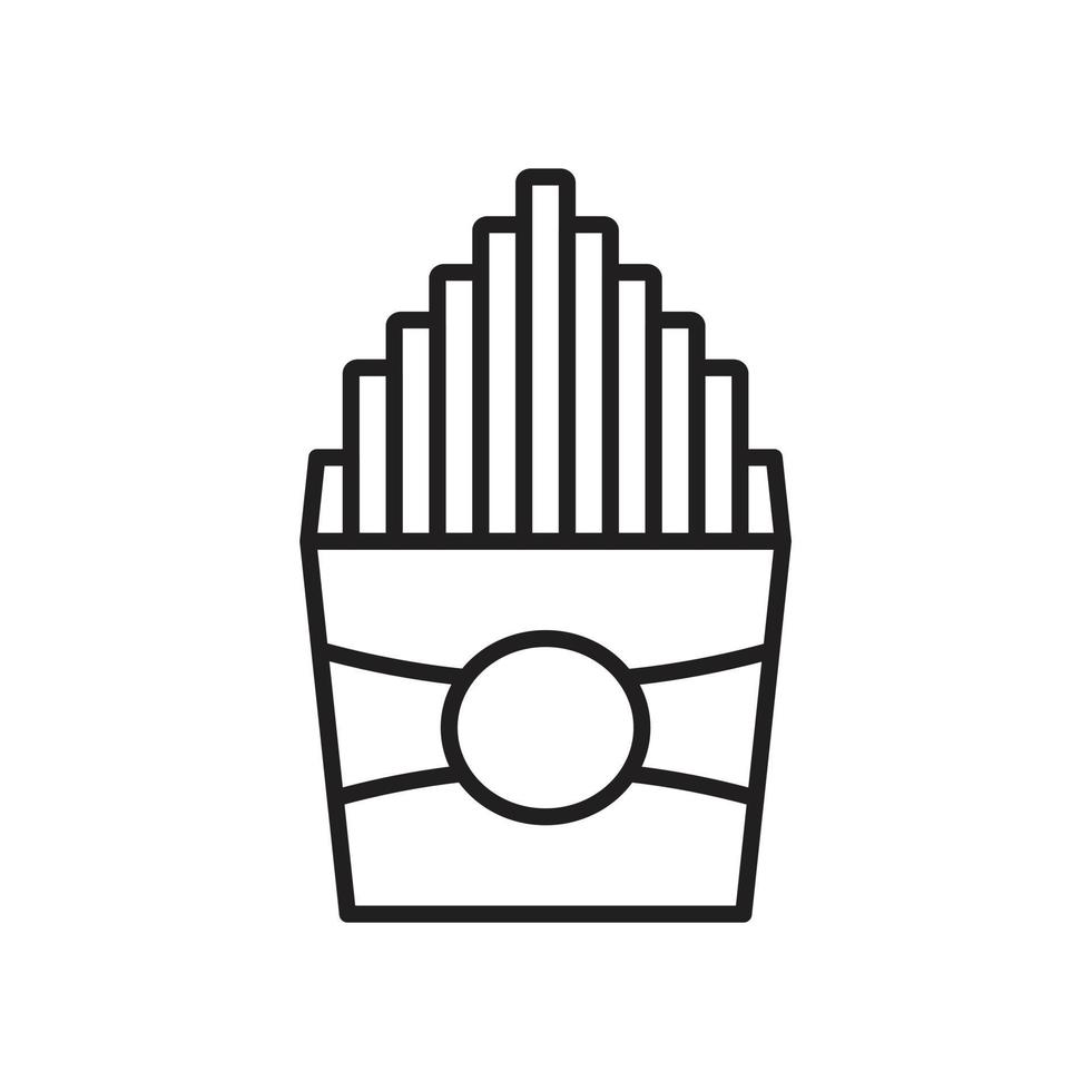 pommes frites ikon mall svart färg redigerbar. pommes frites ikon symbol platt vektorillustration för grafik och webbdesign. vektor