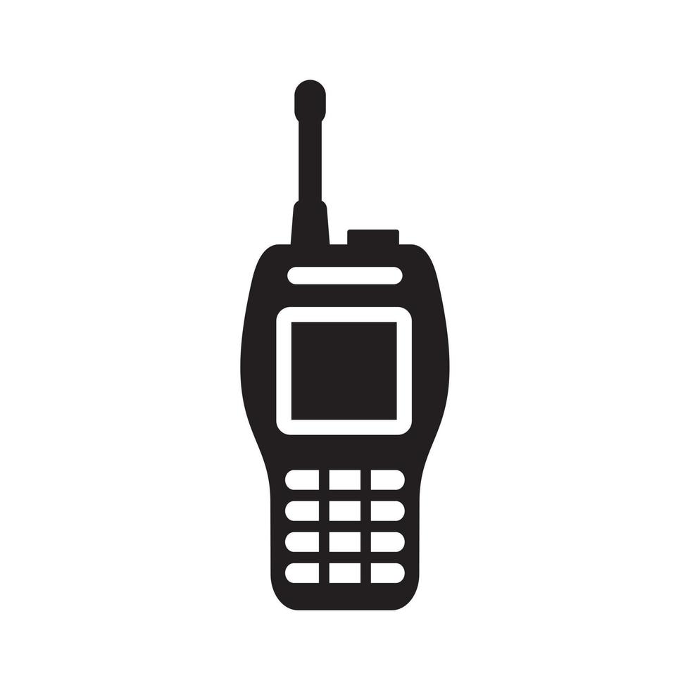 Walkie-Talkie-Set-Icon-Vektorillustration für Grafik- und Webdesign. vektor