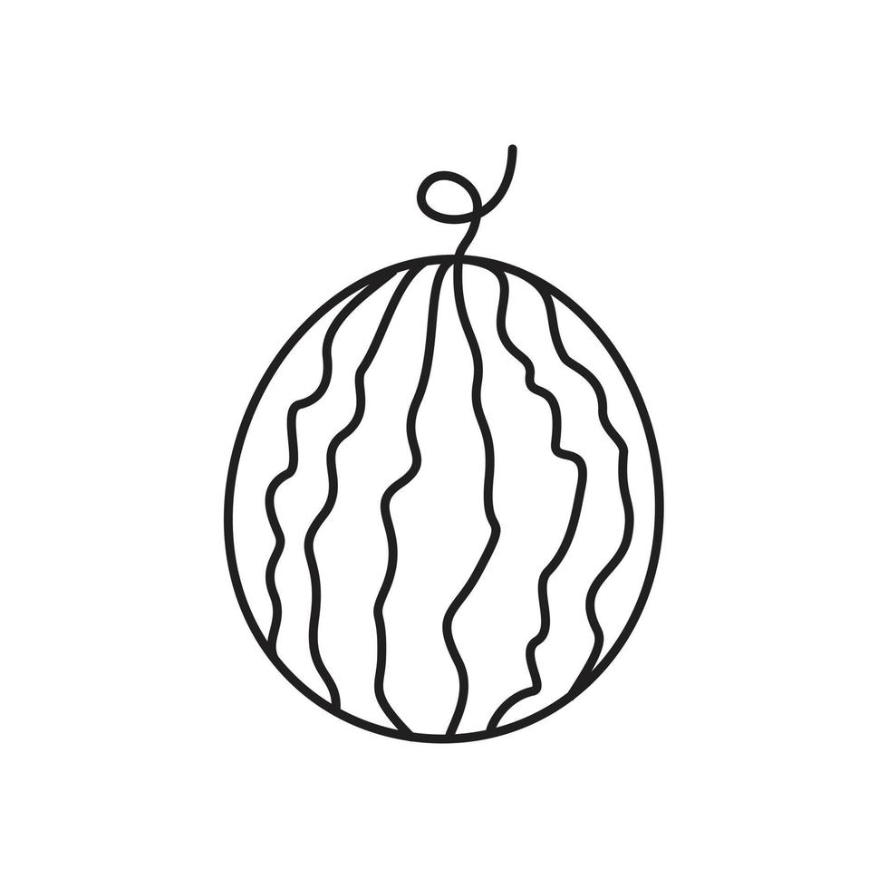 vattenmelon ikon mall svart färg redigerbar. vattenmelon ikon symbol platt vektorillustration för grafik och webbdesign. vektor