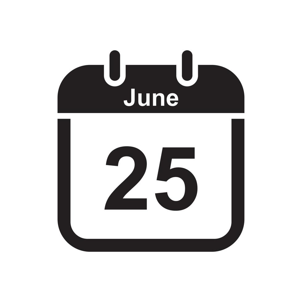 Kalenderdatum, Datumsnotizen Geschäft, Symbolvorlage für Büroereignisse in schwarzer Farbe editierbar. kalenderdatum symbol flache vektorillustration für grafik- und webdesign. vektor