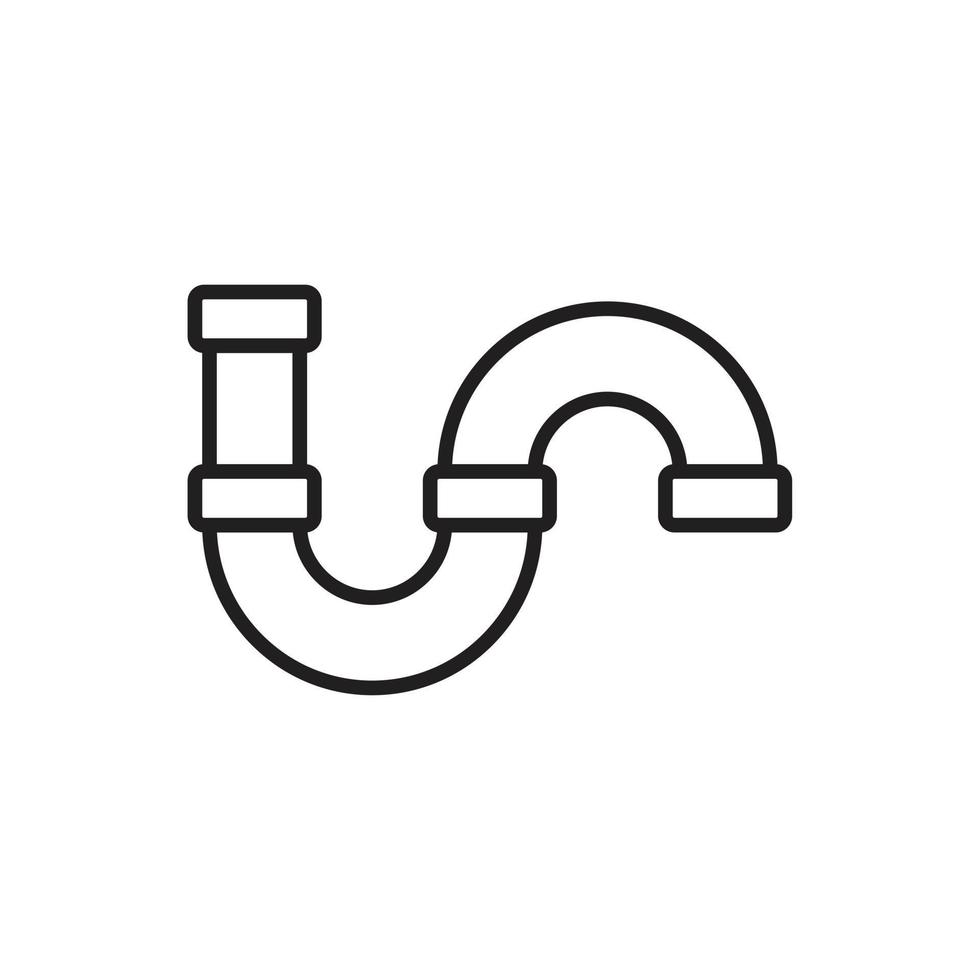 pipeline ikon mall svart färg redigerbar. rörledning ikon symbol platt vektorillustration för grafik och webbdesign. vektor