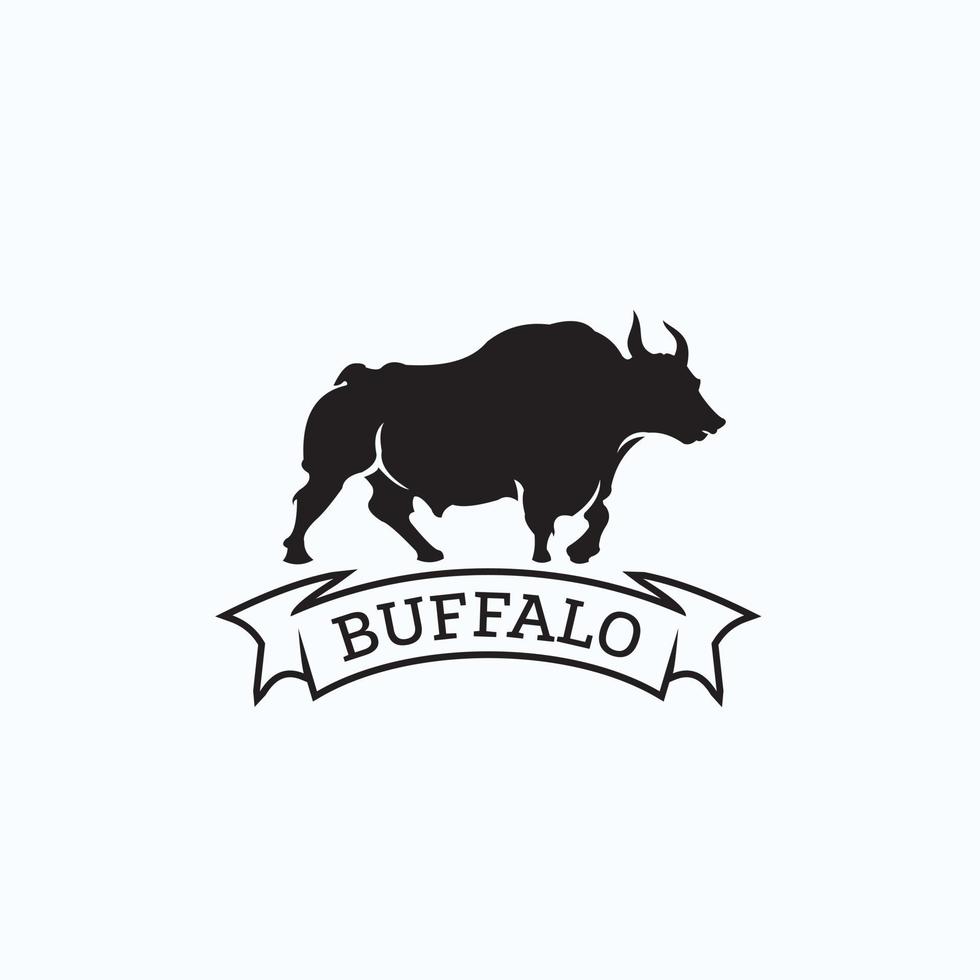 buffalo logotyp exklusiv designinspiration vektor