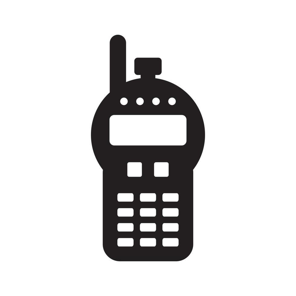 Walkie-Talkie-Set-Icon-Vektorillustration für Grafik- und Webdesign. vektor