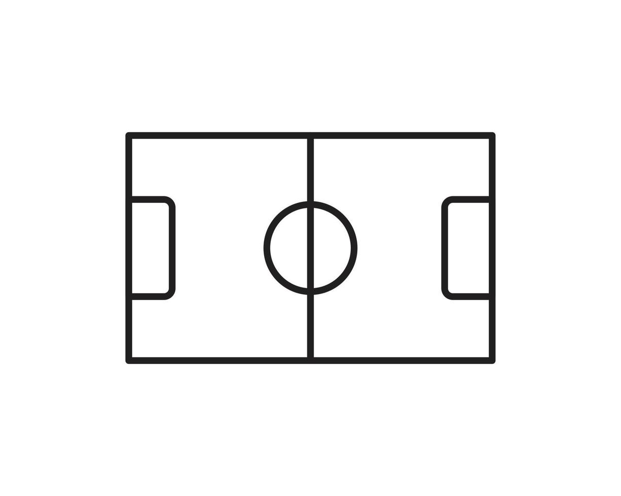 fotbollsplan ikon mall svart färg redigerbar. fotbollsplan ikon symbol platt vektorillustration för grafik och webbdesign. vektor