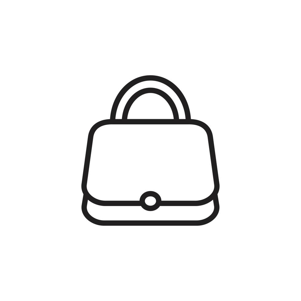 handväska ikon mall svart färg redigerbar. handväska ikon symbol platt vektorillustration för grafik och webbdesign. vektor