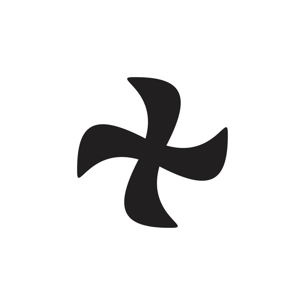 svart fläkt och propeller ikon mall svart färg redigerbar. svart fläkt och propeller ikon symbol platt vektorillustration för grafik och webbdesign. vektor