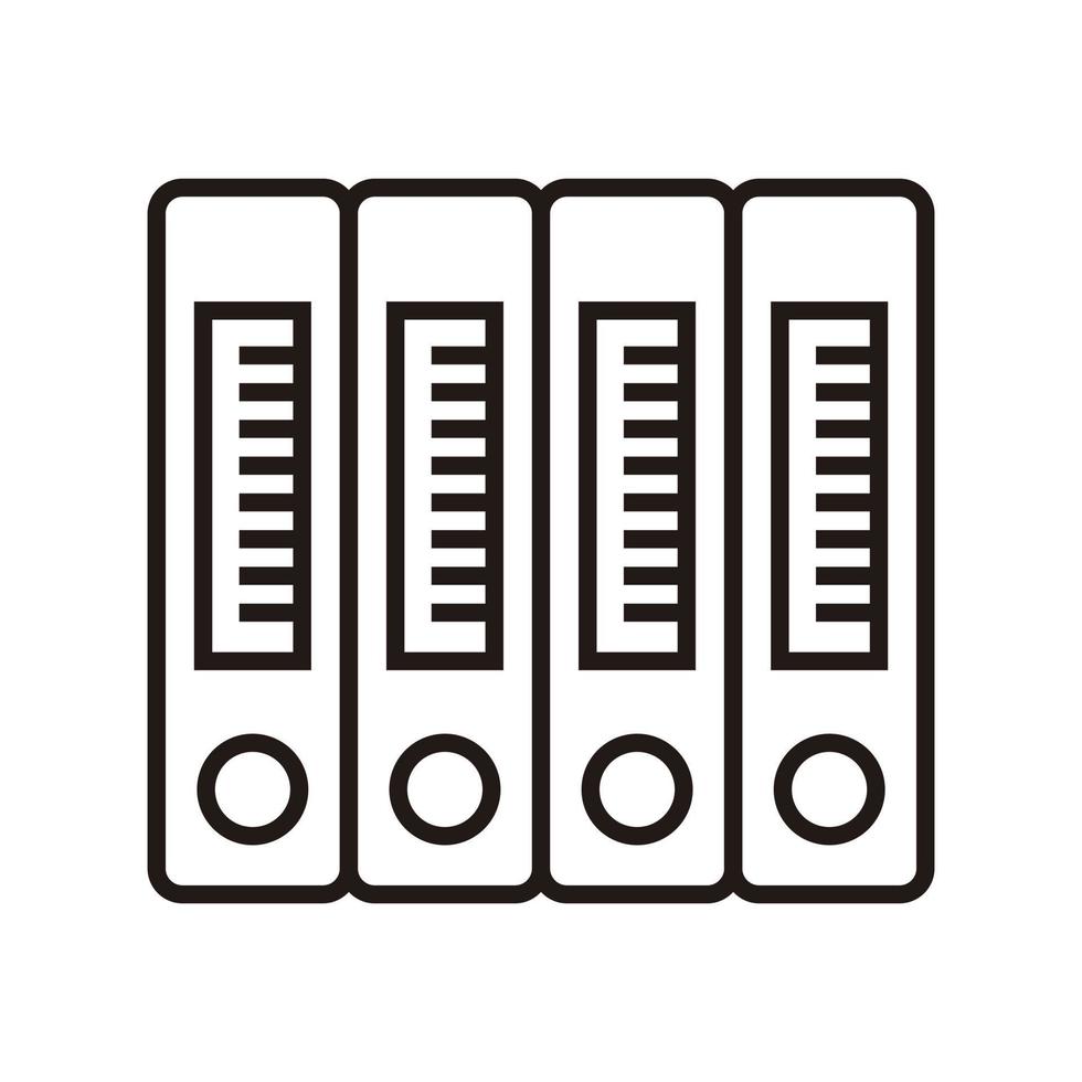 Büroordner, Vektorsymbol für Ordner. vektor