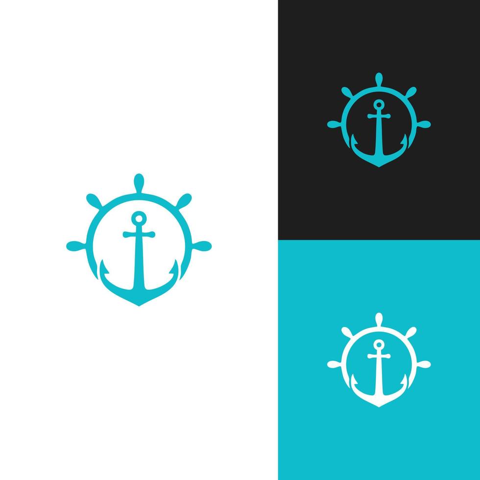 Logo-Design für nautische Seehunde vektor