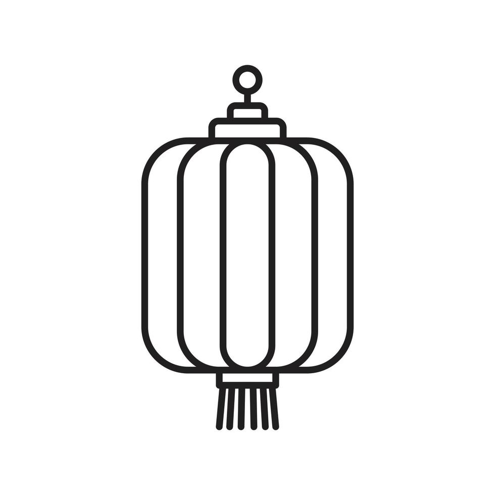 Laterne Vektor Icon Vorlage schwarze Farbe editierbar. flache Vektorillustration des Laternenvektorsymbolsymbols für Grafik- und Webdesign.