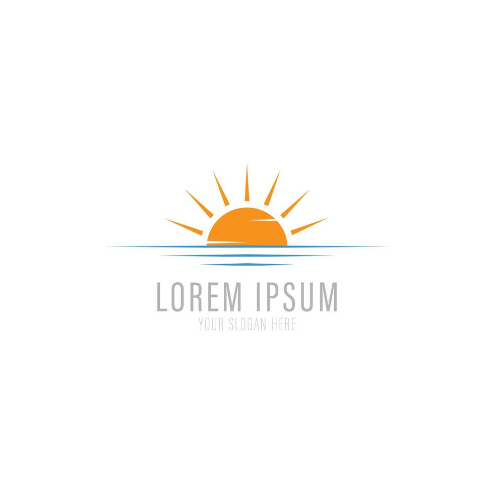 solen logotyp formgivningsmall. vektor