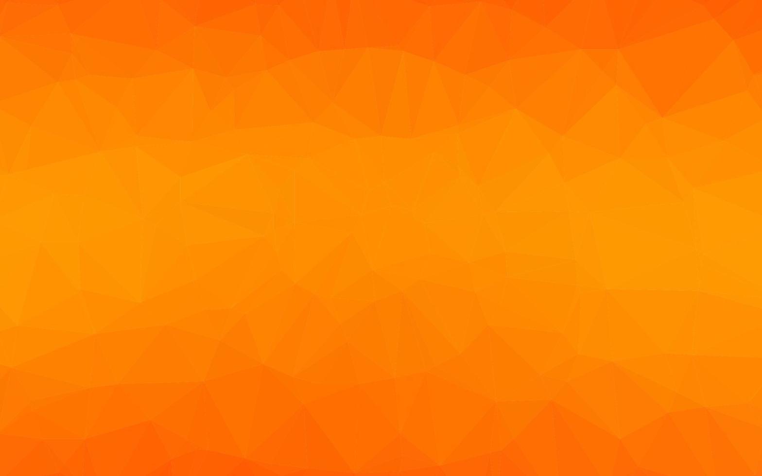 ljus orange vektor triangel mosaikomslag.