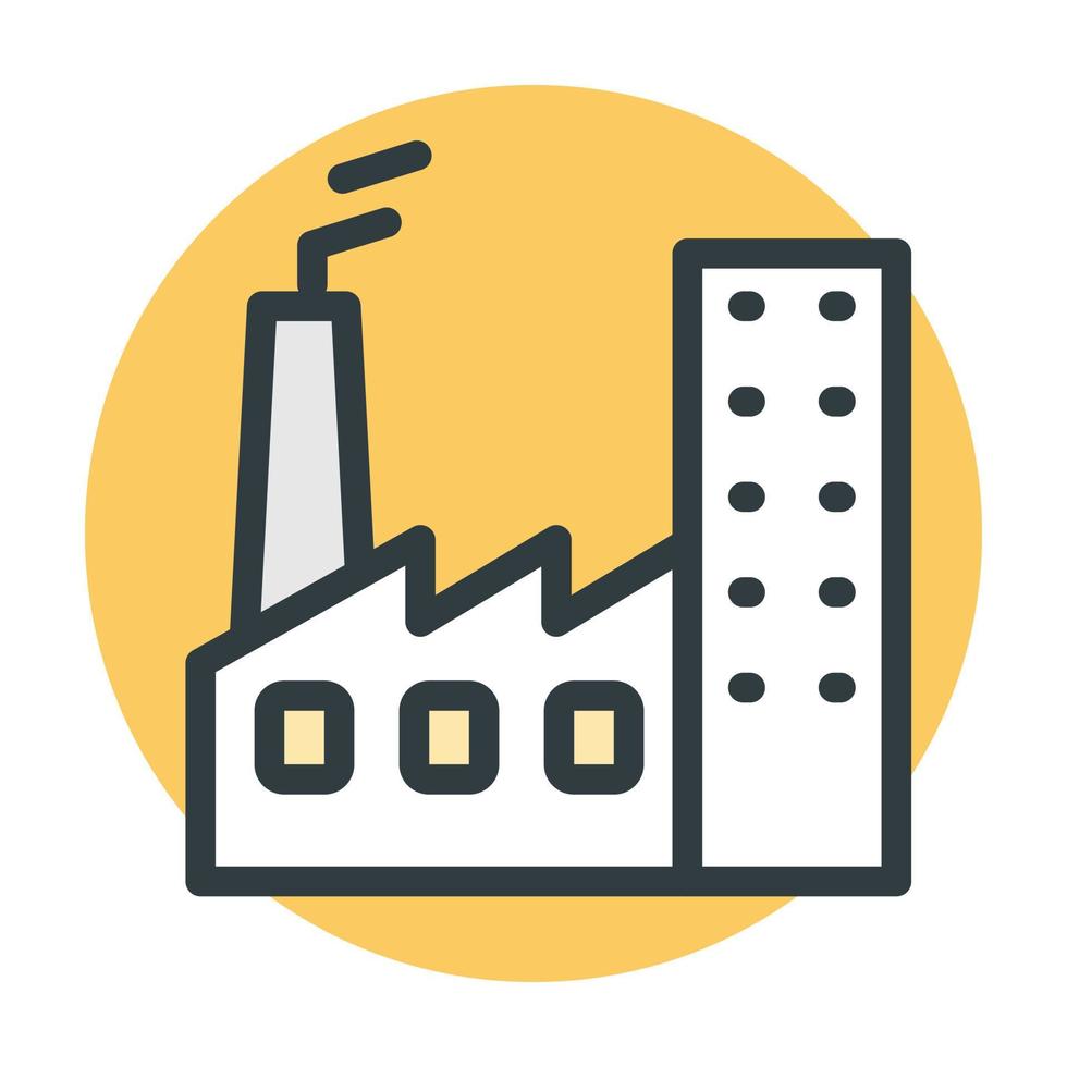 trendiga fabrikskoncept vektor